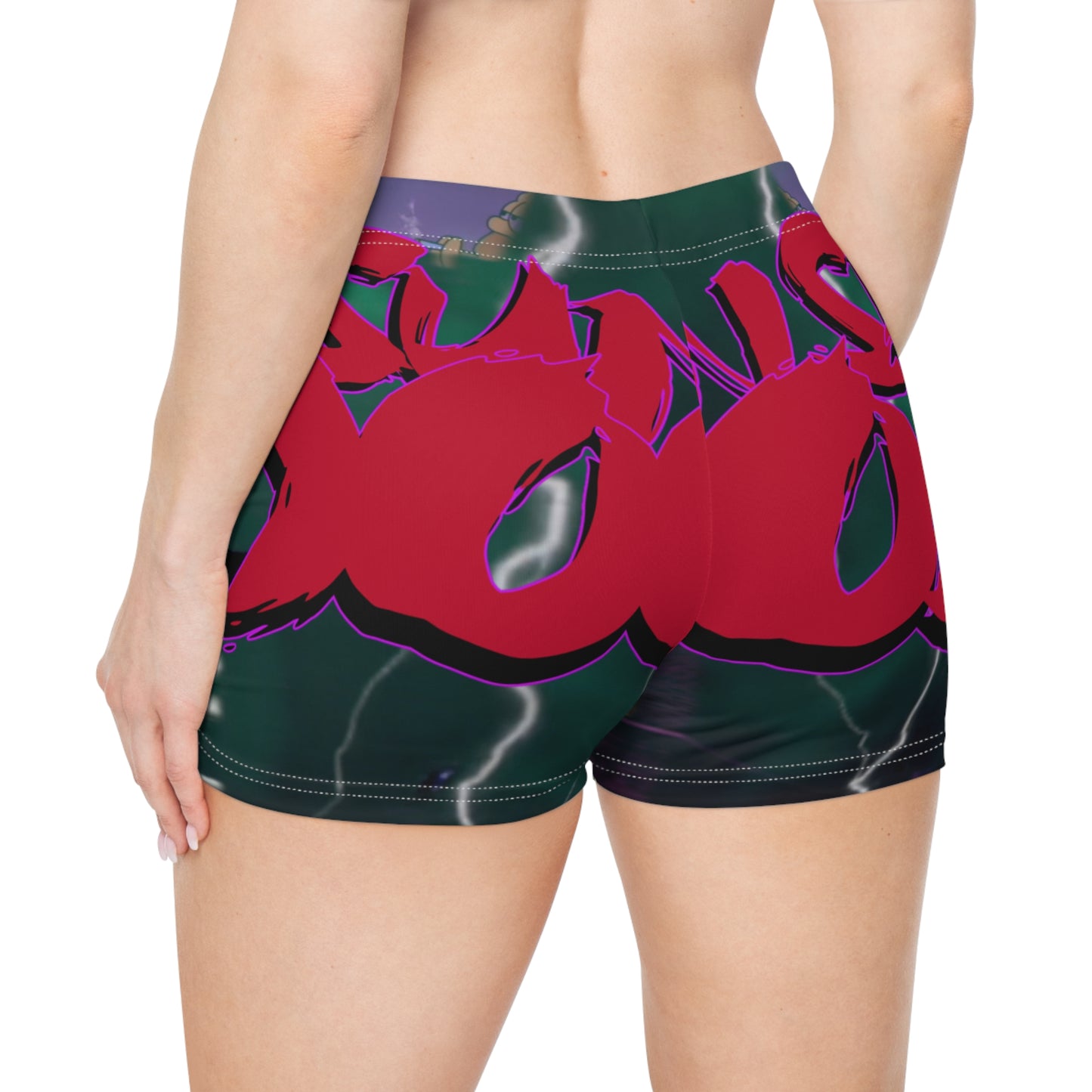 SUN SU - (DOOM BOOTY) LADIES TIGHT SHORTS